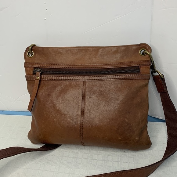 FOSSIL SASHA In British tanTOOLED FLORAL LEATHER BAG/CROSSBODY ZB2989 - Picture 3 of 9